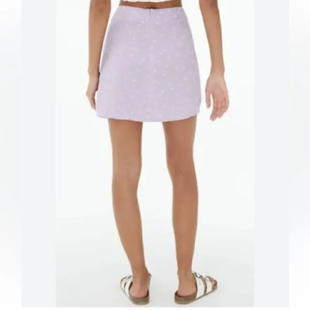 NWT Aeropostale Button Front Floral Mini Skirt - XS